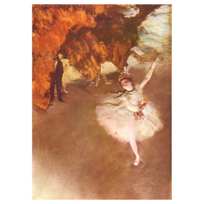 Kunstdruck auf Leinwand - Ballet - L'étoile (Primaballerina) Edgar Degas - Wanddeko, Canvas