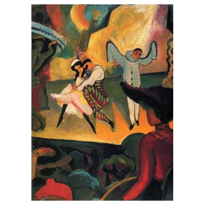 Tableau, Impression Sur Toile - Ballet Russe August Macke - Décoration murale
