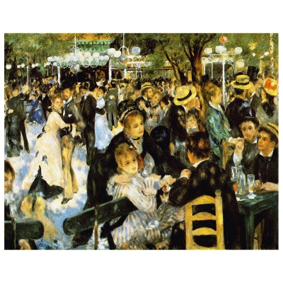 Obraz na płótnie - Dance At The Moulin De La Galette - Pierre Auguste Renoir - Dekoracje ścienne