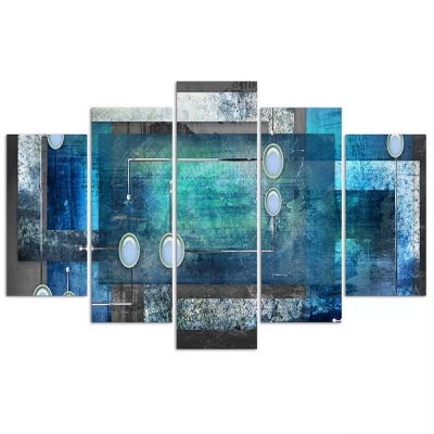 Tableau, Impression Sur Toile - Bleu Lunaire - Décoration murale