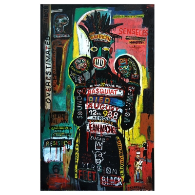 Quadro em Tela, Impressão Digital - Maxim Bashev, Basquiat - Decoração de Parede