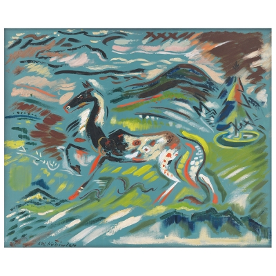 Kunstdruck auf Leinwand - Pferd - Arnold Peter Weisz-Kubincan - Wanddeko, Canvas