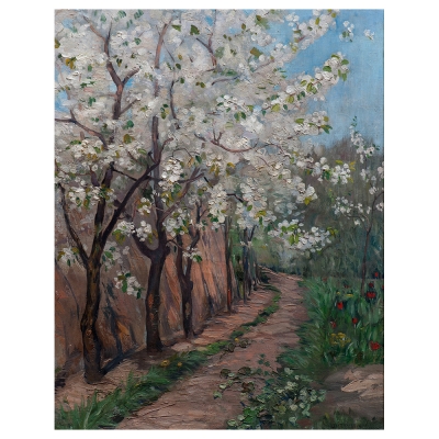 Tableau, Impression Sur Toile - Cherry Blossom - Ingebot Eggertz - Décoration murale