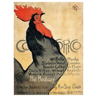 Canvas Print - Cocorico - Théophile Alexandre Steinlen - Wall Art Decor