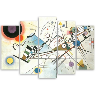 Quadro em Tela, Impressão Digital - Composição VIII - Wassily Kandinsky - Decoração de Parede