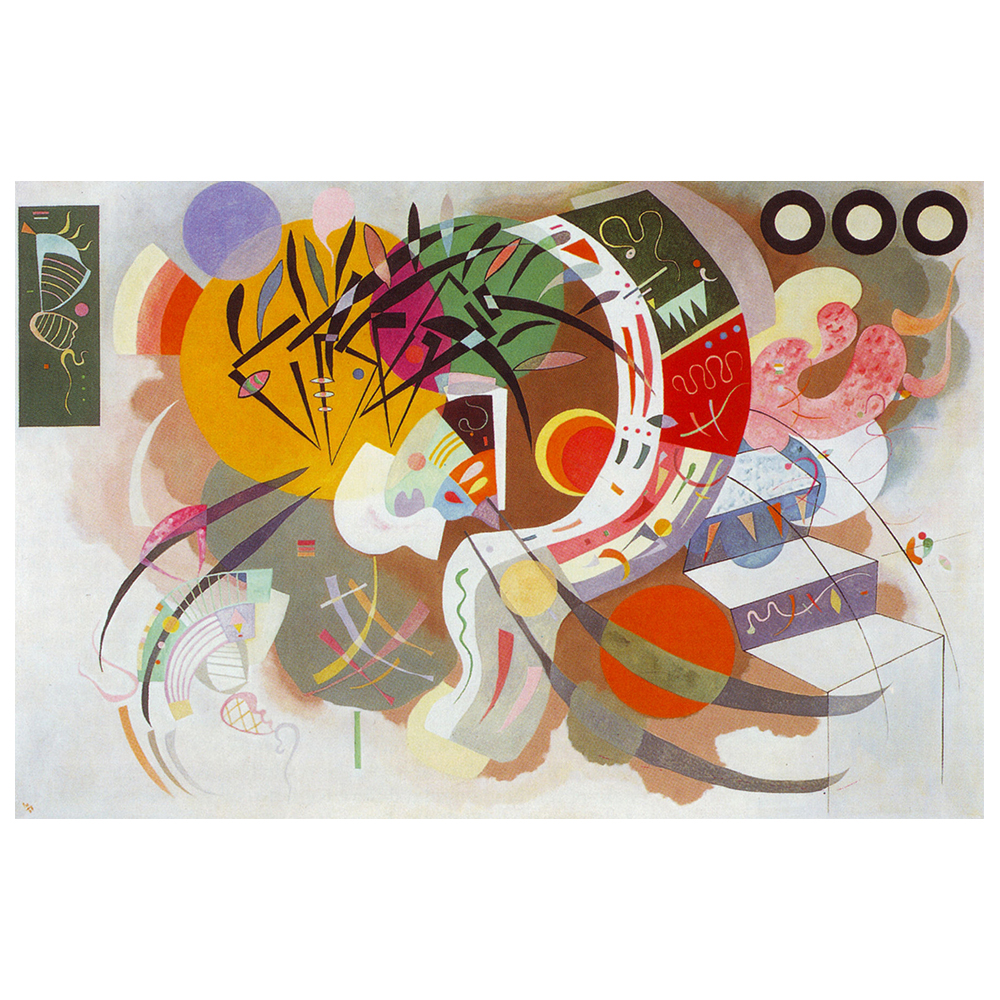 Quadri famosi, stampe su tela, posters vintage e arredo da parete - ツ  Legendarte - Stampa su tela - Curva Dominante - Wassily Kandinsky - Quadro su  Tela, Decorazione Parete