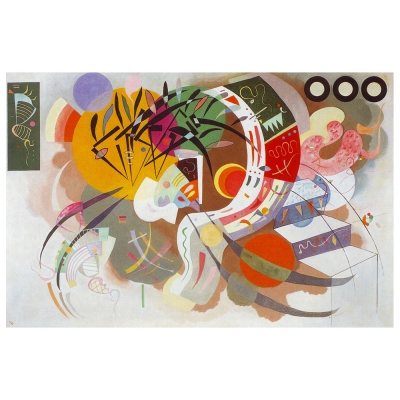 Tableau, Impression Sur Toile - Courbe Dominante Wassily Kandinsky - Décoration murale