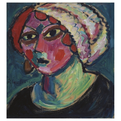 Kunstdruck auf Leinwand - Frau Mit Weißem Turban - Alexej von Jawlensky - Wanddeko, Canvas
