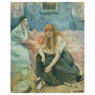 Kunstdruck auf Leinwand - Zwei Mädchen - Berthe Morisot - Wanddeko, Canvas
