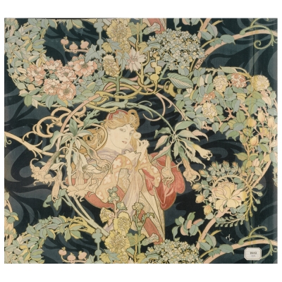 Canvas Print - Femme À La Marguerite - Alphonse Mucha - Wall Art Decor