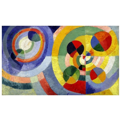 Quadro em Tela, Impressão Digital - Formas Circulares - Robert Delaunay - Decoração de Parede