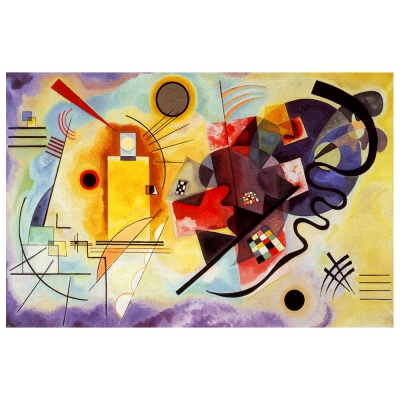 Stampa su tela - Giallo, Rosso, Blu - Wassily Kandinsky - Quadro su Tela, Decorazione Parete