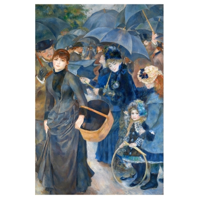 Kunstdruck auf Leinwand - Die Regenschirme Pierre Auguste Renoir - Wanddeko, Canvas