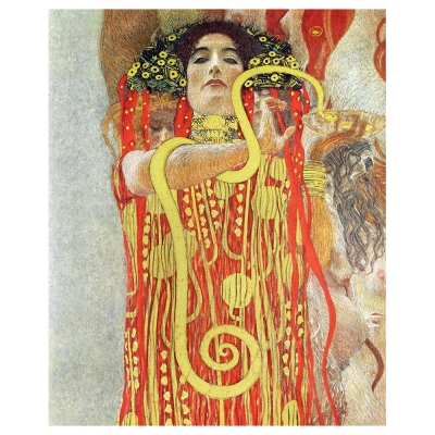 Kunstdruck auf Leinwand - Hygeia - Gustav Klimt - Wanddeko, Canvas