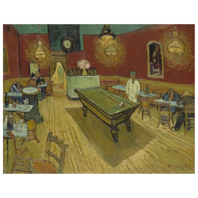 Tableau, Impression Sur Toile - Le Café De Nuit Vincent Van Gogh - Décoration murale