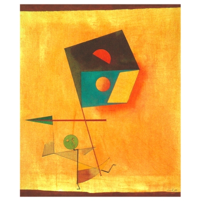 Quadro em Tela, Impressão Digital - O Conquistador - Paul Klee - Decoração de Parede