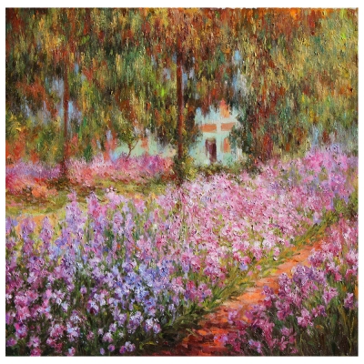 Paesaggio a Saint-Martin Multicolore cm Stampa digitale su tela 80 x 100 Legendarte P-195 Quadro di  Claude Monet 