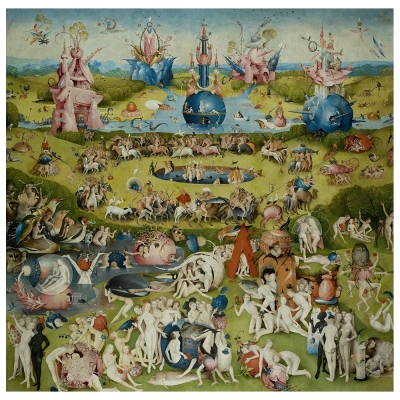 Tableau, Impression Sur Toile - Le Jardin Des Délices  - Hieronymus Bosch (El Bosco) - Décoration murale