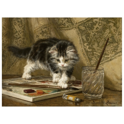 Obraz na płótnie - The Young Artist - Henriëtte Ronner-Knip - Dekoracje ścienne