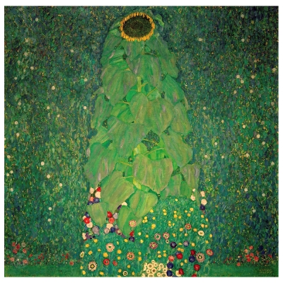 Canvastryck - The Sunflower - Gustav Klimt - Dekorativ Väggkonst