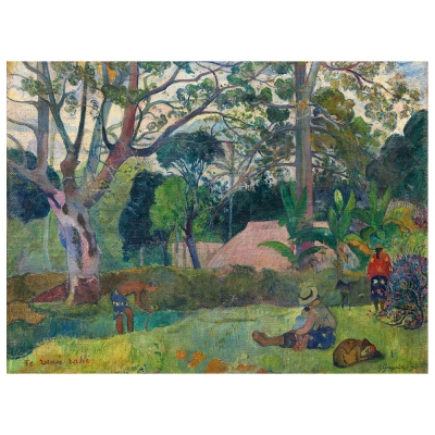 Kunstdruck auf Leinwand - Te Raau Rahi (der große Baum) Paul Gauguin - Wanddeko, Canvas