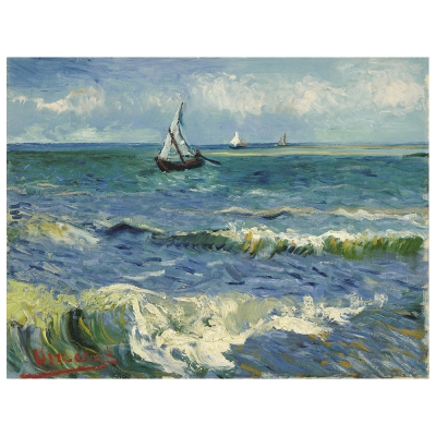 Canvastryck - Seascape Near Les Saintes Maries De La Mer - Vincent Van Gogh - Dekorativ Väggkonst