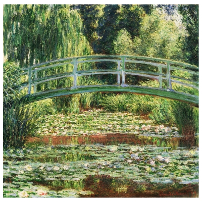 Tableau, Impression Sur Toile - Le Pont Japonais Claude Monet - Décoration murale