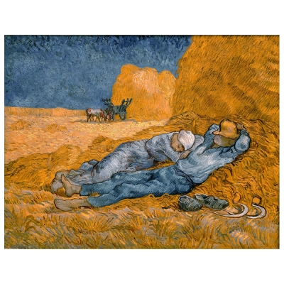 Cuadro Lienzo, Impresión Digital - La Siesta (Después De Millet) - Vincent Van Gogh - Decoración Pared