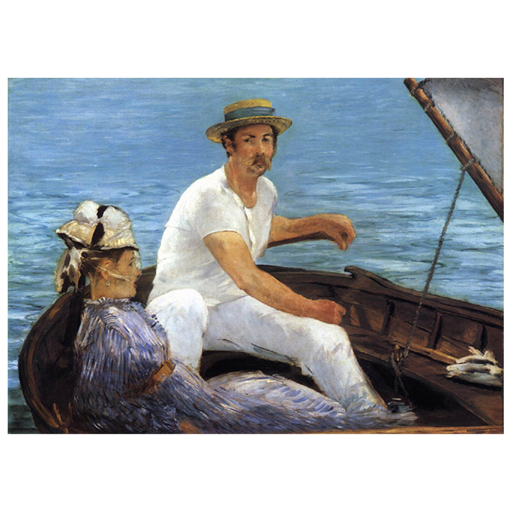 Stampa su tela - In Barca Ad Argenteuil - Édouard Manet - Quadro su Tela, Decorazione Parete