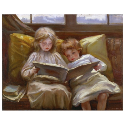 Canvas Print - Interesting Story - Laura Muntz Lyall - Wall Art Decor