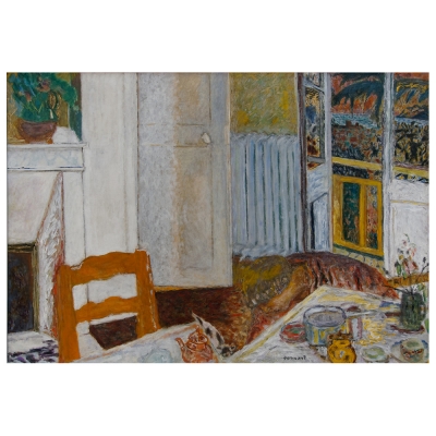 Tableau, Impression Sur Toile - Intérieur Blanc - Pierre Bonnard - Décoration murale