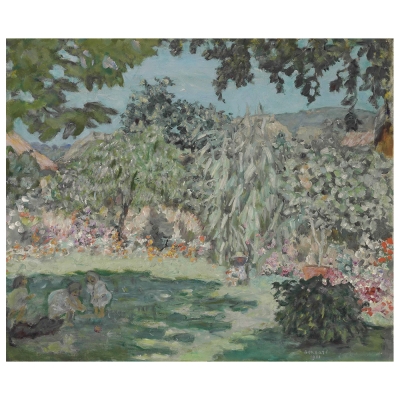 Tableau, Impression Sur Toile - Jardin En Dauphine - Pierre Bonnard - Décoration murale