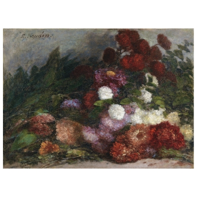 Quadro em Tela, Impressão Digital - Lançamento de Flores - Eugène Boudin - Decoração de Parede