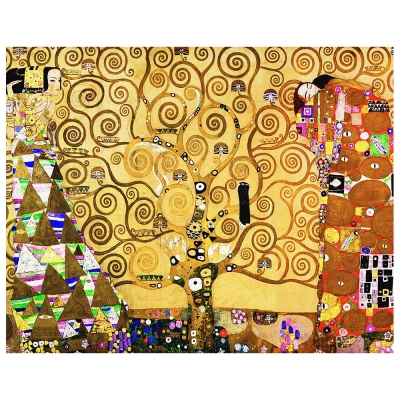 Tableau, Impression Sur Toile - L'Arbre De Vie Gustav Klimt - Décoration murale