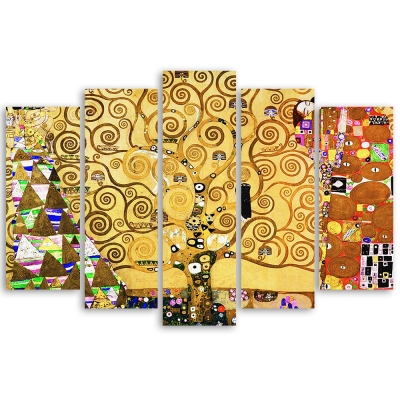 Kunstdruck auf Leinwand - Der Lebensbaum Gustav Klimt - Wanddeko, Canvas