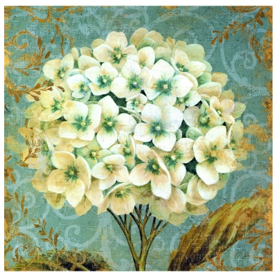 Kunstdruck auf Leinwand - Hortensie - Wanddeko, Canvas