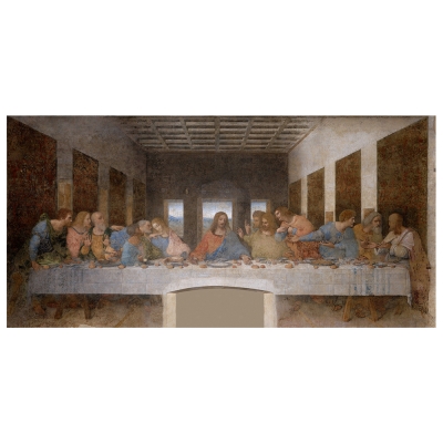 Tableau, Impression Sur Toile - La Cène Leonardo Da Vinci - Décoration murale