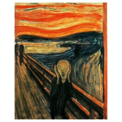 Stampa su tela - L'Urlo - Edvard Munch - Quadro su Tela, Decorazione Parete
