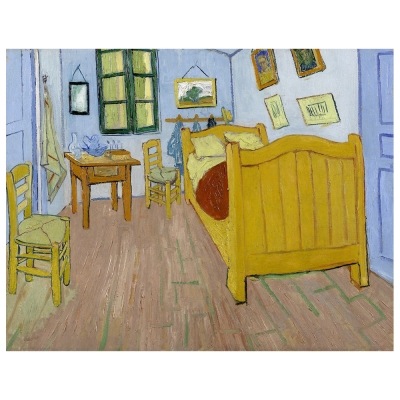 Cuadro Lienzo, Impresión Digital - El Dormitorio En Arlés - Vincent Van Gogh - Decoración Pared