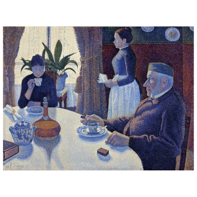 Kunstdruck auf Leinwand - Das Frühstück (Das Speisezimmer) - Paul Signac - Wanddeko, Canvas
