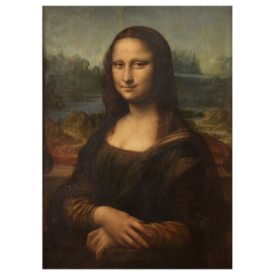 Quadro em Tela, Impressão Digital - Mona Lisa - Leonardo Da Vinci - Decoração de Parede