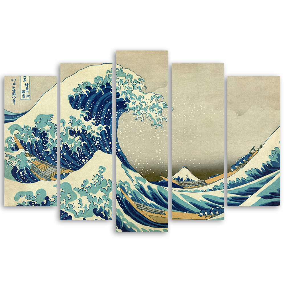Quadri famosi, stampe su tela, posters vintage e arredo da parete - ツ  Legendarte - Stampa su tela - La Grande Onda Di Kanagawa - Katsushika  Hokusai - Quadro su Tela, Decorazione Parete