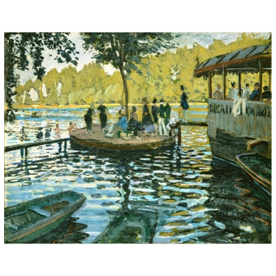 Kunstdruck auf Leinwand - La Grenouillère Claude Monet - Wanddeko, Canvas