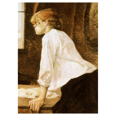 Kunstdruck auf Leinwand - Die Wäscherin Henri de Toulouse-Lautrec - Wanddeko, Canvas
