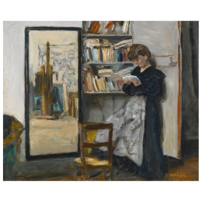 Kunstdruck auf Leinwand - La Lecture Pierre Bonnard - Wanddeko, Canvas