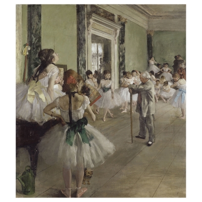 Tableau, Impression Sur Toile - La Classe De Danse - Edgar Degas - Décoration murale