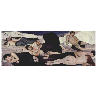 Kunstdruck auf Leinwand - Die Nacht Ferdinand Hodler - Wanddeko, Canvas