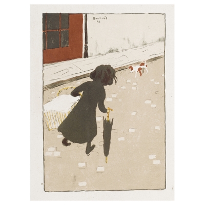 Canvastryck - The Little Laundry Girl - Pierre Bonnard - Dekorativ Väggkonst