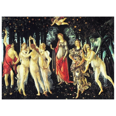 Quadro em Tela, Impressão Digital - A Primavera - Sandro Botticelli - Decoração de Parede