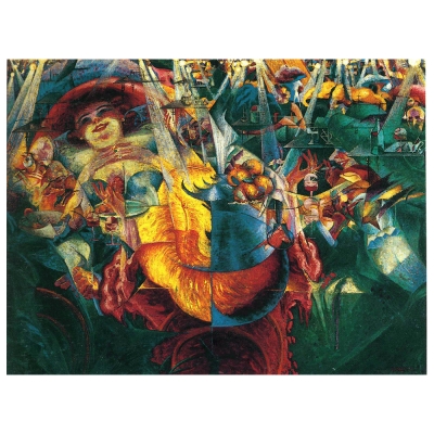 Stampa su tela - La Risata - Umberto Boccioni - Quadro su Tela, Decorazione Parete